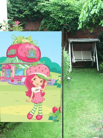Strawberry Shortcake Garden Flag (Two Sides Printing, without Flagpole) $24.97