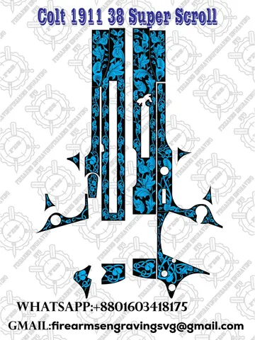Colt 1911 38 Super Scroll $40.00