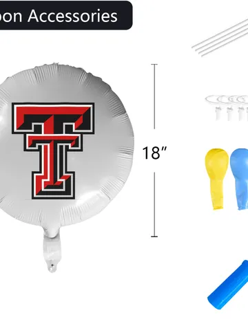 Texas Tech Foil Balloon $24.00