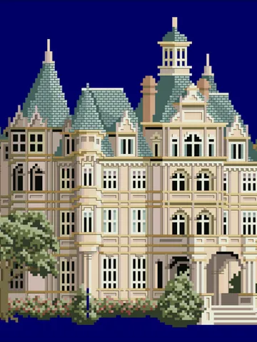 Vintage Cross Stitch Pattern Victorian House Counted Digital Download PDF $7.50
