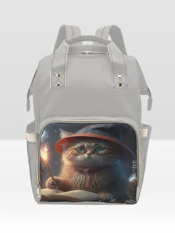 Wizard Cat Doing Magic Diaper Bag Backpack $83.00