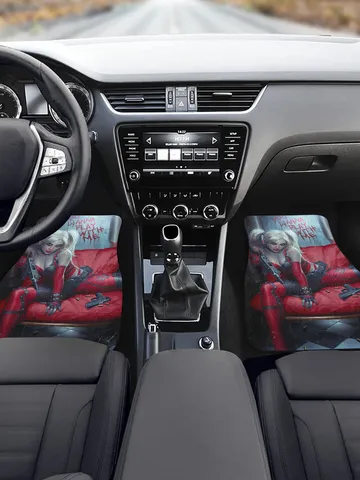 Harley Quinn Front Car Floor Mats Set of 2 $69.97