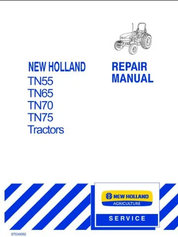 New Holland TN55, TN65, TN70, TN75 Tractor Service Manual Repair Shop