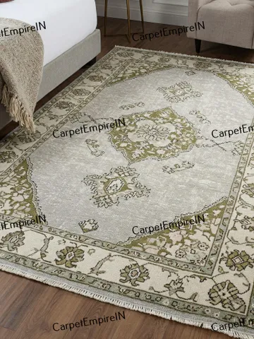Exquisite Gray Modern Oushak Hand Knotted Rug 4x6,5x8,6x9,8x10,9x12,10x14 ft Handmade Rugs for Living Room-Antique Contemporary rug. $567.80