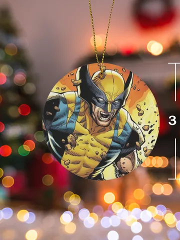 Wolverine Christmas Ceramic Ornament $30.00