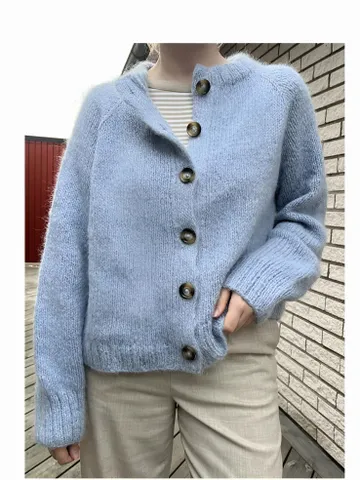 Cardigan knitting pattern easy simple Pattern women ladies mohair cardigan jacket pdf instant download $7.80