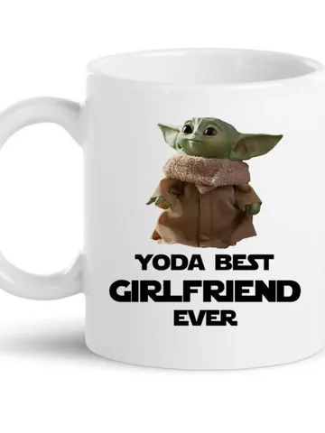 Baby Yoda Best Girlfriend Ever Mug