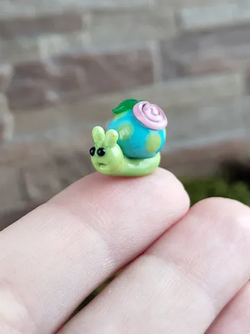 MINIATURE ANIMALS Snail figurine aquarium decoration Glass figurines $19.16