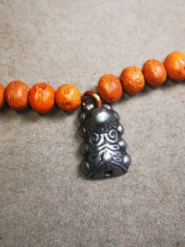 Gandhanra Handmade Tibetan Mala Pendant,Snow Lion Amulet for Prayer Beads,Bag Hanging,0.9" × 0.6" $15.99
