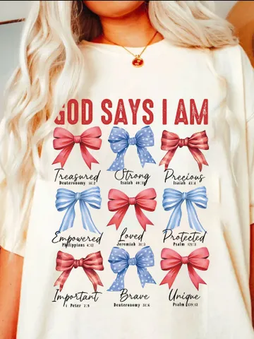 Coquette God Says I Am 4th of July png, 4th of july png, Christian 4th of july png, America png, Blessed png, Independence Day, Png file $3.34
