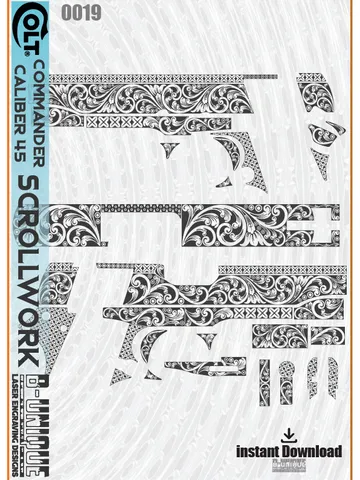 Colt Commander Caliber 45 Scrollwork