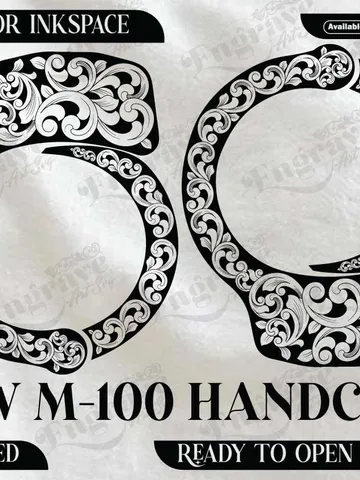 S&W M-100 HANDCUFF Scrolling Design,lasercut,laserengraving,fiberlaser,engravingfiles $20.00