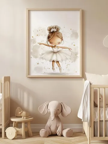 Ballerina Nursery print, nursery decor printable wall art; Nutcracker kids room watercolor art; digital download; Christmas kids room decor $6.60