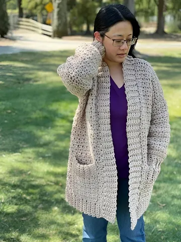 Crochet cardigan pattern, sweater pattern, easy crochet cardigan, fall cardigan crochet instant download $8.90