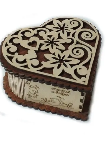 Digital Template Cnc Router Files Cnc Gift Box Files for Wood Laser Cut Pattern $7.50