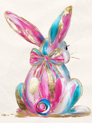 Brushstroke bunny easter png, bunny coquette bow png, pink bunny png, easter png, retro easter png, Png, Girls easter png, preppy easter png $4.46