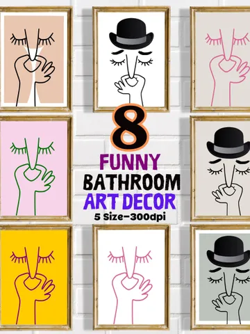 Humorous Bathroom Wall Art, Funny Decor Printable Wall Prints, Digital Download, Home Decor, Bath Print, funny bathroom art, bath wall decor