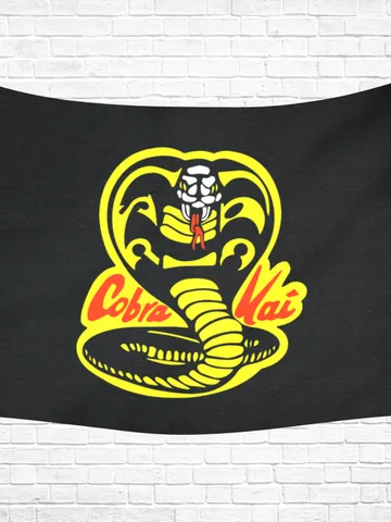 Cobra Kai Wall Tapestry, Cotton Linen Wall Hanging $48.00