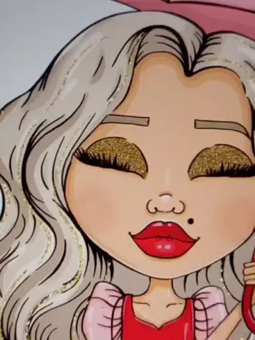 Girl In Red Dress Clipart, Valentines Day Clipart, Various Hair Color Girl, Princess Planner Stickers, Cute Little Valentine Girl Clipart $3.00