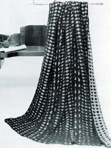 Crochet Pattern Vintage Afghan Style Digital Download PDF $1.50