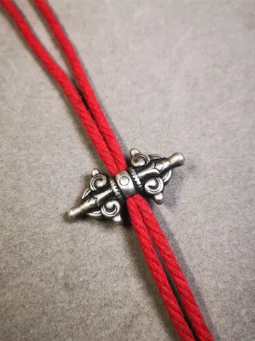 Gandhanra Handmade Tibetan Copper Vajra Amulet for Prayer Bead,Mala Pendant,1.4" $12.99