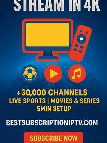 Premium IPTV subscription (Order via BestSubscriptionIPTV.com)