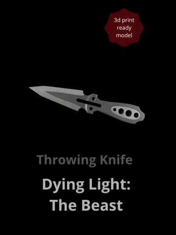 Dying Light: The Beast - Throwing Knife - 3d model