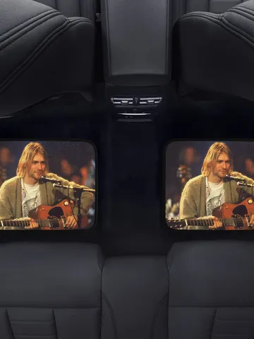 Kurt Cobain Back Car Floor Mats Set of 2 $54.00