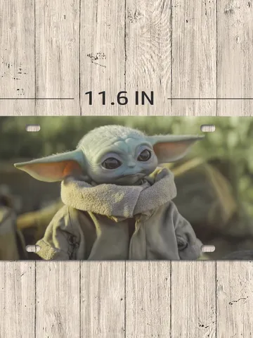 Baby Yoda License Plate $24.97