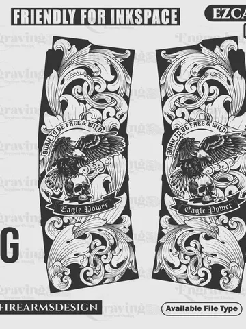 PMAG Scrolling Design Svg,lasercut,laserengraving,fiberlaser,engravingfiles,laserpattern,engravingdesign,engravingpattern,metalart $38.99