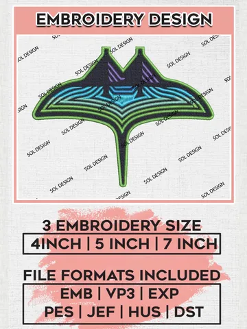 Tampa Bay Rays Logo Embroidery Designs, MLB Tampa Bay Rays Embroidery Design, MLB Embroidery Design Files, MLB Logo, 3 sizes, Machine embroidery Files, Digital Download $6.99