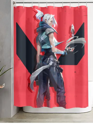 Jett in Valorant Shower Curtain $48.00
