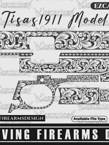 Engraving Firearms Design Tisas1911 Scroll Design $59.99
