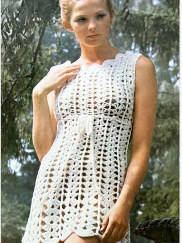 Dress crochet pattern pdf instant download, lace dress pattern, beach tunic dress pattern pdf $6.68