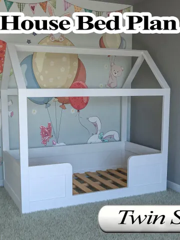 Montessori Bed Plan, Twin Size, DIY, PDF $14.95