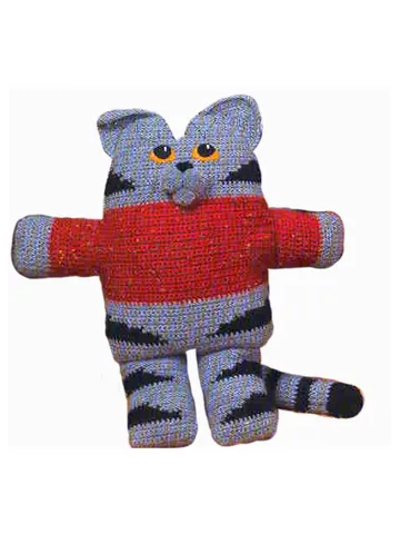 Cat Pillows Vintage Crochet Pattern 264 PDF Sweatered Kitties Crochet Toy $2.00