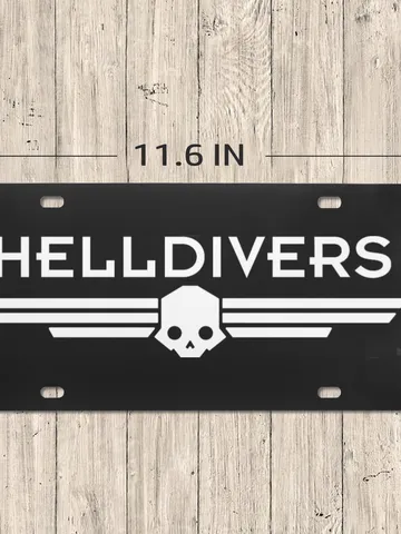 Helldivers game License Plate $24.97
