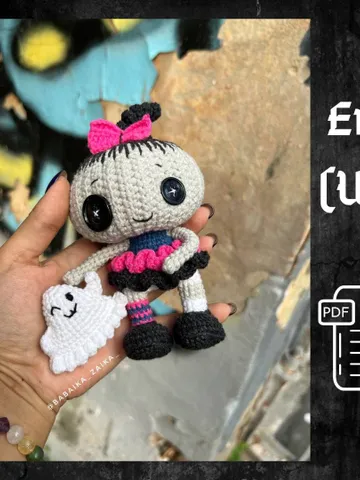 PDF Crochet Halloween Doll Pattern and Ghost, Amigurumi Pumpkin Doll, Halloween decor, Amigurumi Ghost, Amigurumi Pumpkin monster $10.10