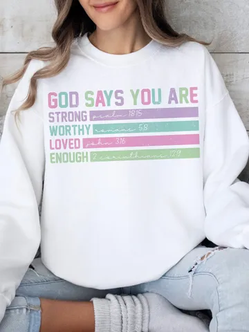 God says you are Easter png, Jesus Easter png, Peeps doodle png, christian Easter png, trendy Easter bible verse png, easter faith shirt png $3.34