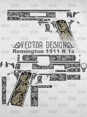 VECTOR DESIGN Remington 1911 R 1s Leafy scrolls $100.00