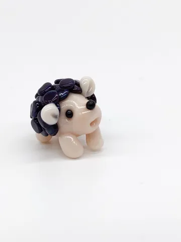 MINIATURE ANIMALS Hedgehog figurine Hedgehog miniature Baby Hedgehog Glass Hedgehog decor Hedgehog gift Tiny Hedgehog Fairy garden animal $21.46