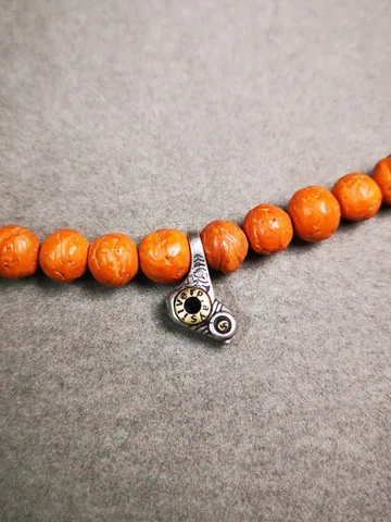 Gandhanra Handmade Tibetan Buddhist Silber Mala Counter Clip,Bum Counter Clip for Prayer Beads,Lucky Birs Shape,Mala Accessories $19.99