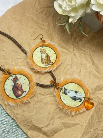 Handmade jewelry set. Creative set of jewelry. $28.00