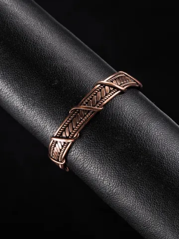 Wire wrapped copper bracelet for woman Antique style copper jewelry WireWrapArt $60.00
