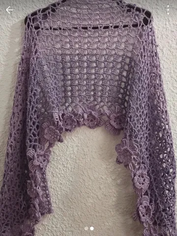 Lilac shawl $110.00