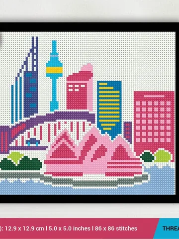 Sydney City Cross stitch pattern | Embroidery Pattern | Instant Download | Embroidery Designs $5.49