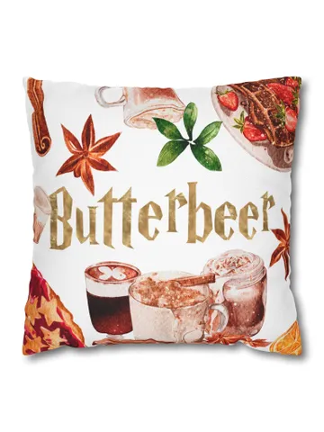 Wizarding World Pillowcase Cover, Spun Polyester Square Pillowcase, Magical Design, Home Decor, Gift for Bookwarm, Wizard Decor, $36.30