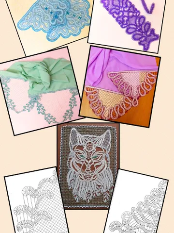 Download Collection Lace Patterns. Lace bobbin Scarves Wolf Tie. $13.00