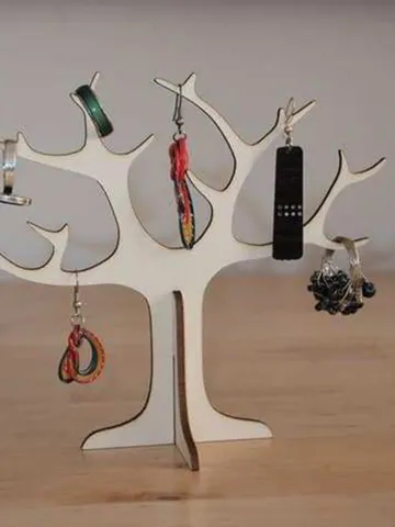 Digital Template Cnc Router Files Cnc Tree Ring Holder Files for Wood Laser Cut Pattern $6.50