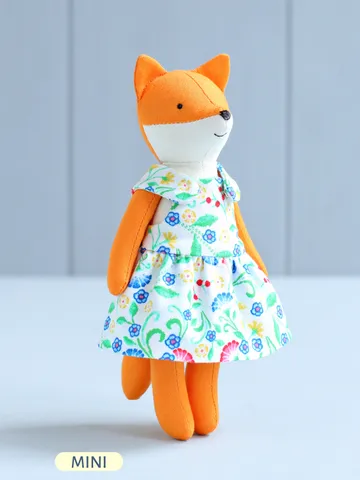 PDF Mini Fox Stuffed Animal Sewing Pattern $7.00
